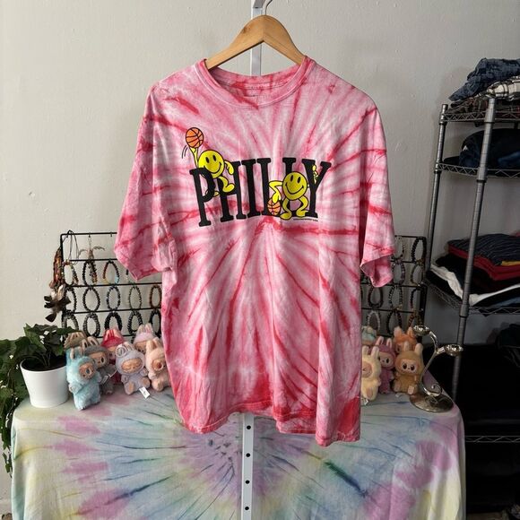 Limited edition PHILLY Red Tie-Dye Shirt Chinatown market men’s XXL - Picture 5 of 6